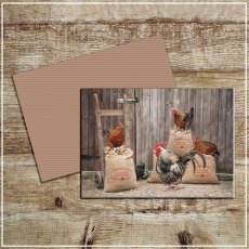 Kitchy & Co Greetings Card Improved Blend Clucking Good Corn
