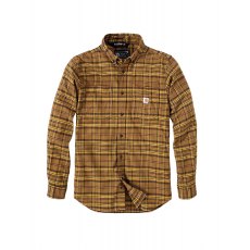 Carhartt Mens' Relaxed Fit Midweight Flannel Long-Sleeve Plaid Shirt