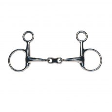 JP Korsteel French Link Hanging Cheek Snaffle Curved Mouth