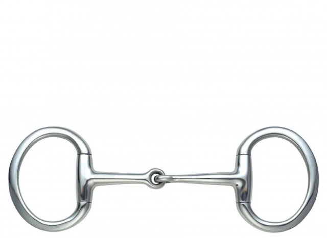 Shires Equestrian Shires Flat Ring Jointed Eggbutt Snaffle