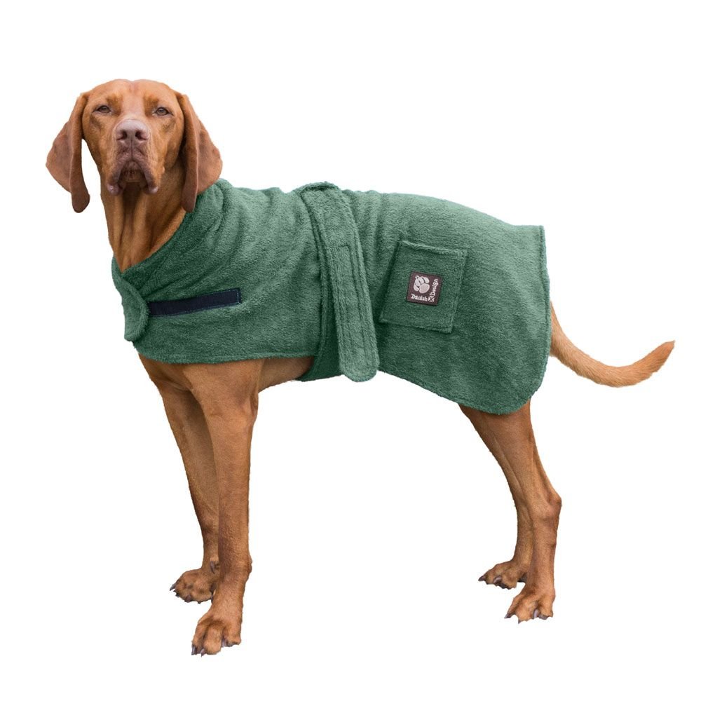 Danish Design Towelling Dog Robes Green Robinsons Equestrian