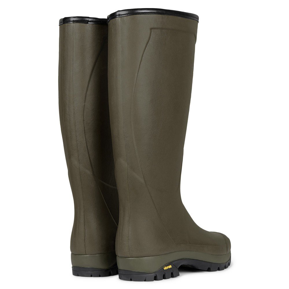 le chameau country vibram neoprene boot dark olive