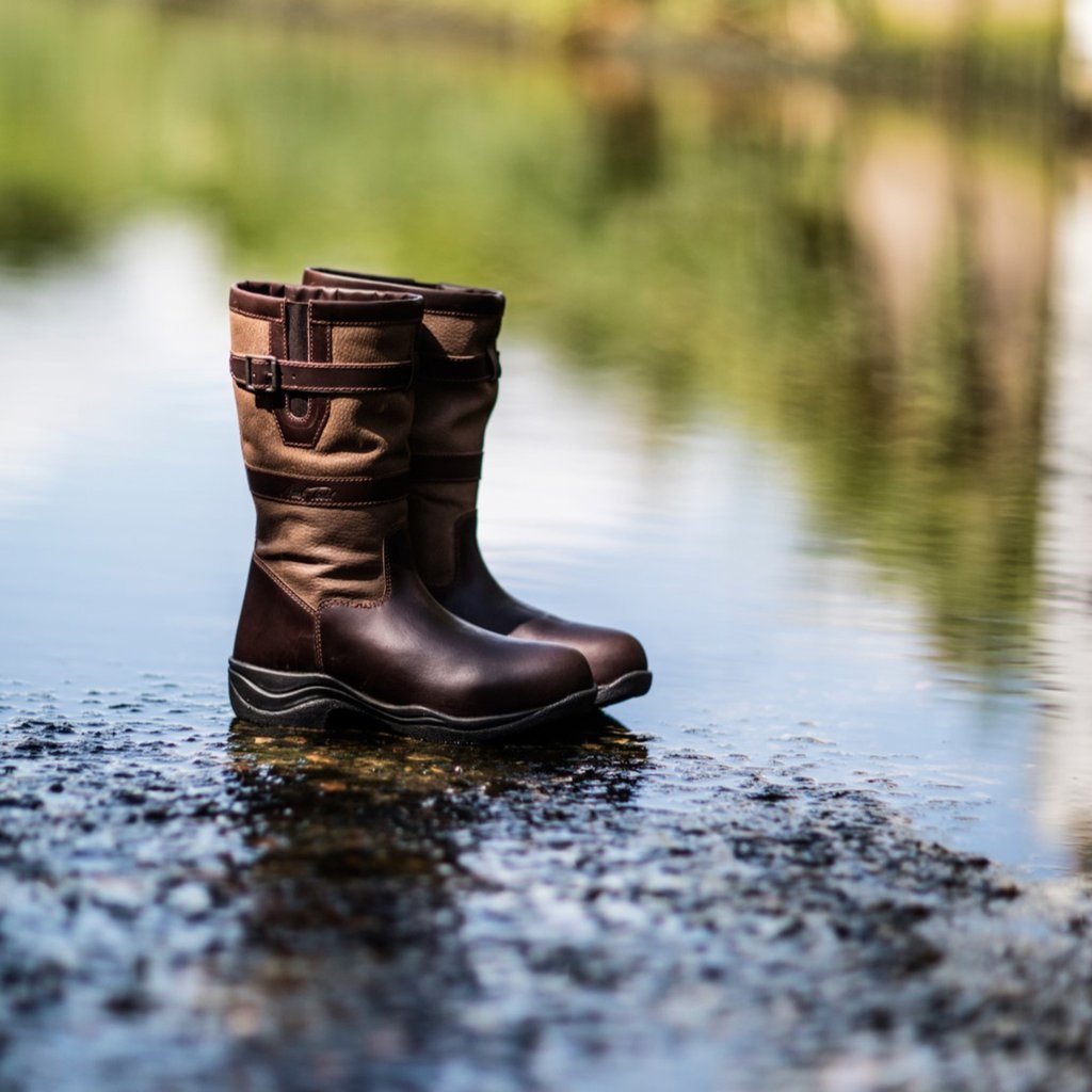 mark todd crocodile patent boots