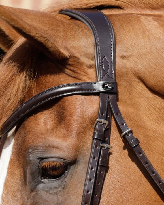 Gallop Comfort Bridle and Rubber Reins Cob, Brown 
