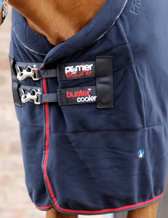 Premier Equine Buster Fleece Cooler Rug Prestige Edition Navy
