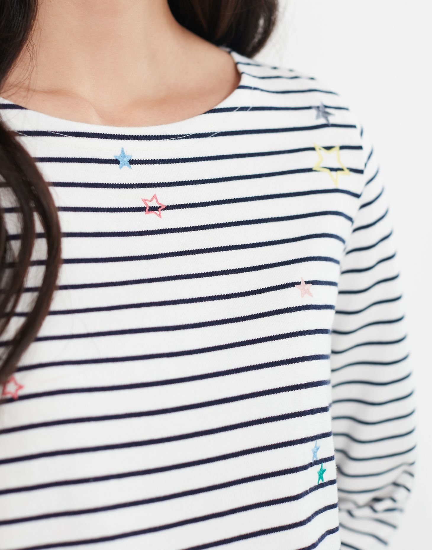 Joules Harbour Embroidery Detail Top Robinsons Equestrian