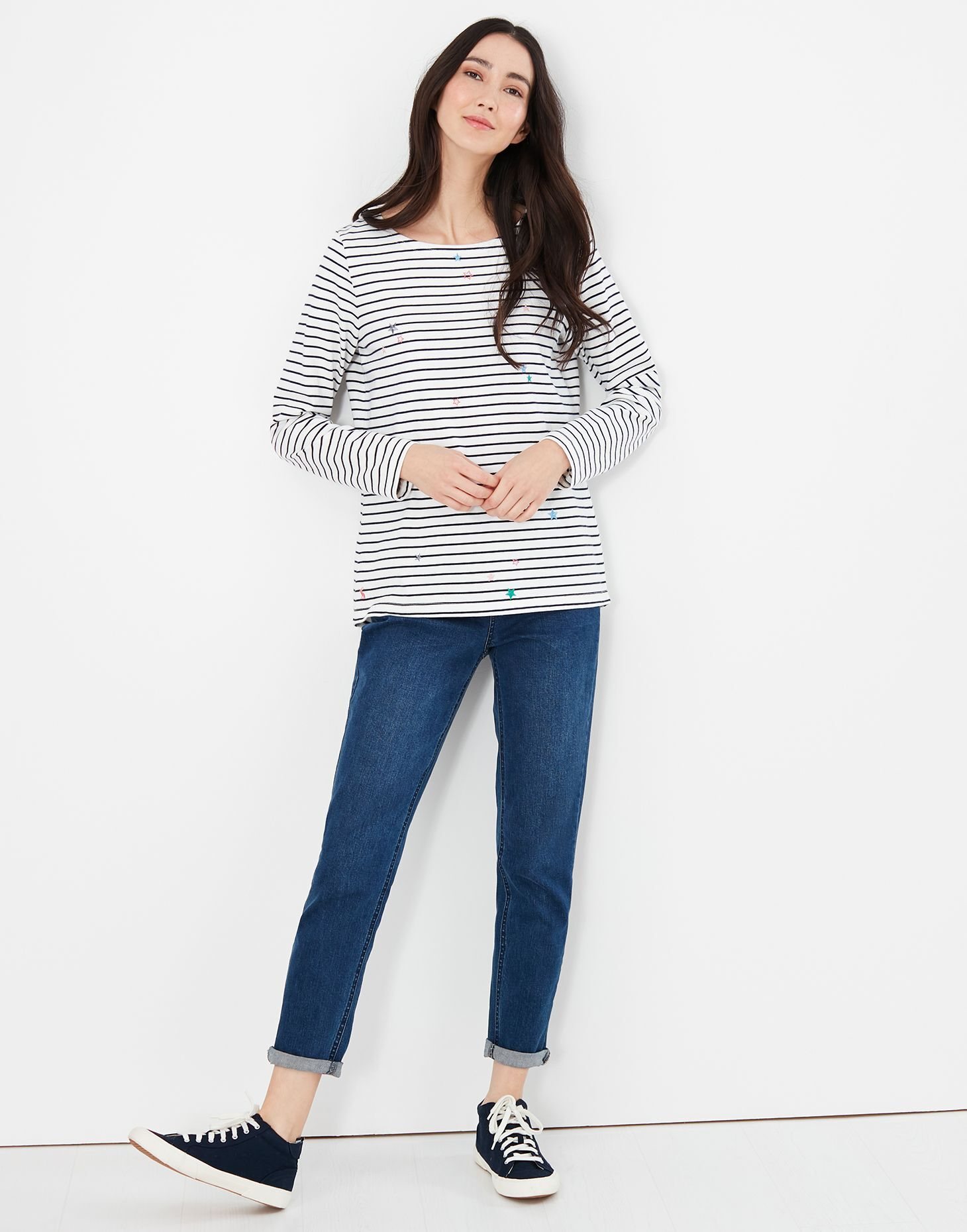 Joules Harbour Embroidery Detail Top Robinsons Equestrian