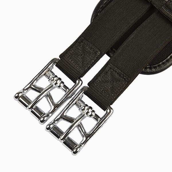 HyCOMFORT Waffle Dressage Girth - Elasticated Both Ends Black 32 Inch | UK