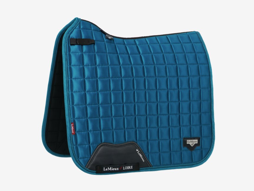 LeMieux | Tapis de dressage Reflective Suede Square – Navy