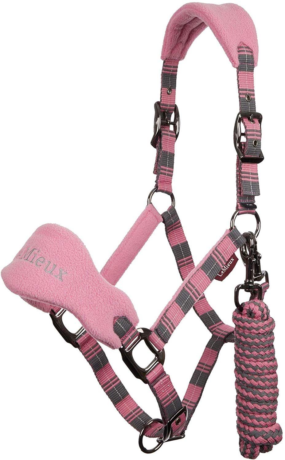 Testiera E Lenza LeMieux Vogue Per Cavallo | Colore Indaco | Taglia Cob | Imbottitura Extra In Pile