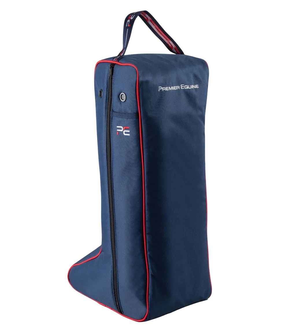 Premier Equine Tall Navy Boot Bag Robinsons Equestrian