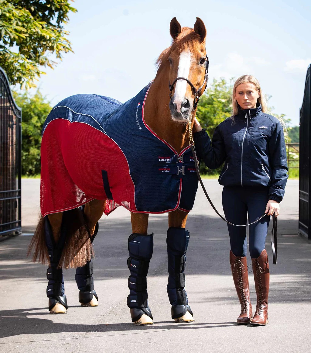 Premier Equine Ballistic Knee Navy Travel Boots Robinsons Equestrian