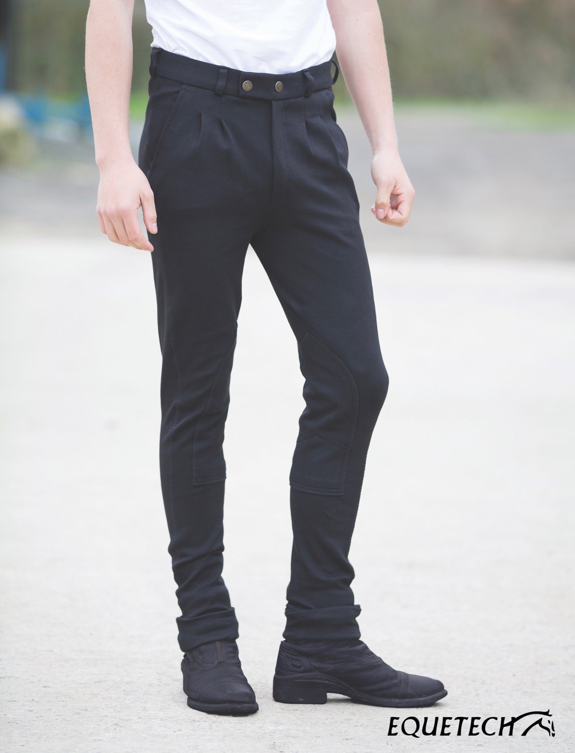 Culotte D'équitation Homme WESSEX Jodhpurs - Taille 34, Couleur Noir/gris, Occasion Très Bon état