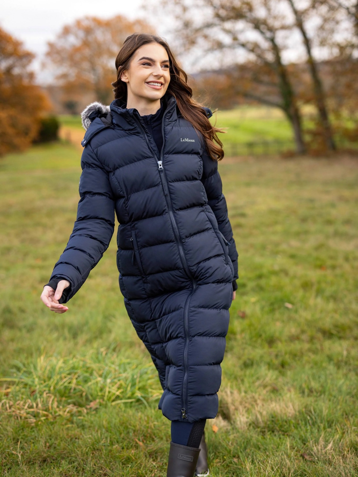 LeMieux Women's Harper Longline Black Puffer Coat - Robinsons