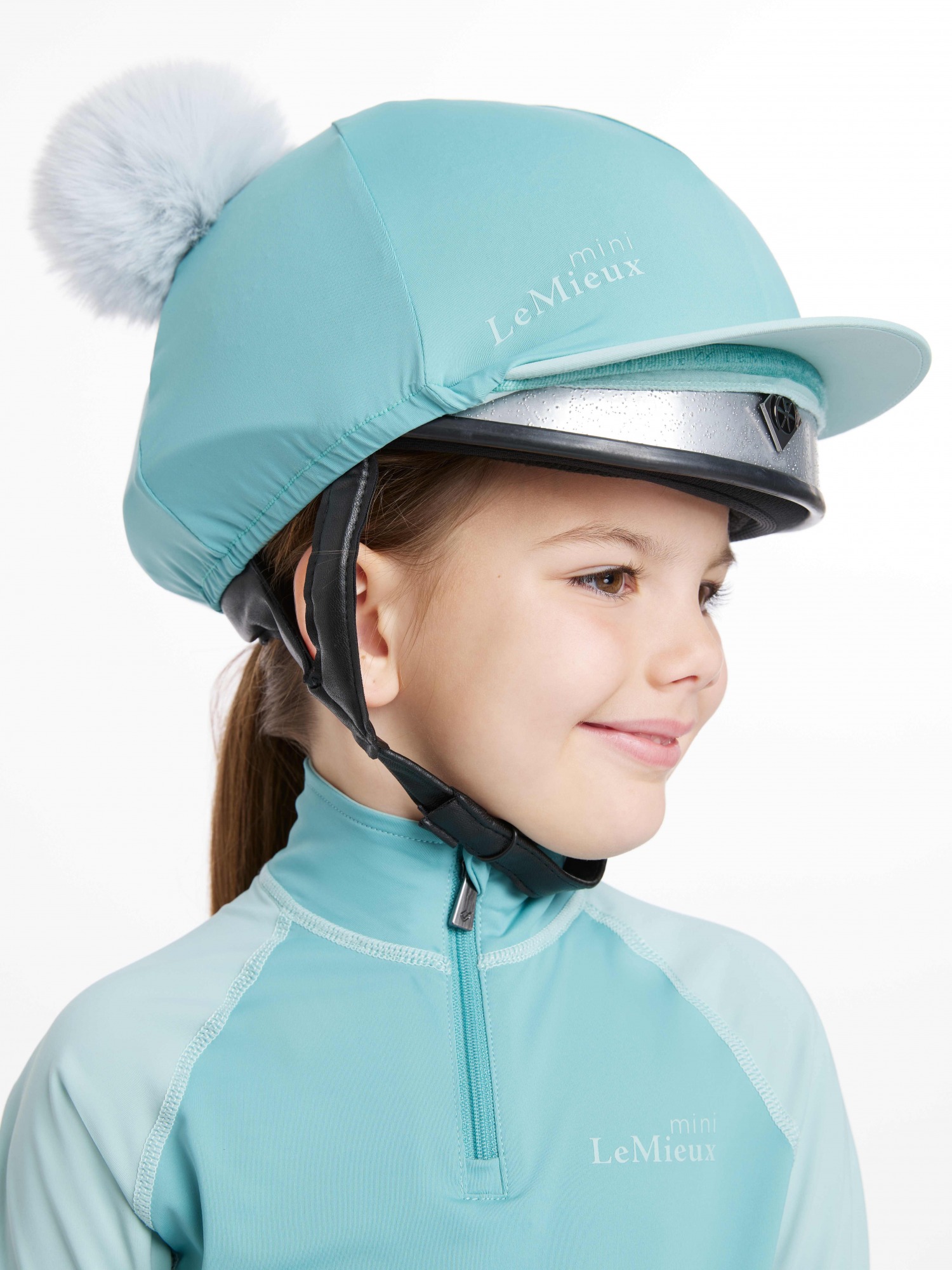 Mini Chapeau à Double Pompons LeMieux – Soie – Équitation – Neuf