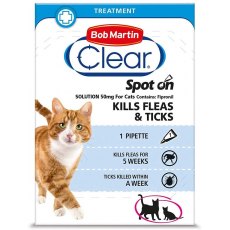 Bob Martin Flea Clear Spot On- Cat 1 Tube