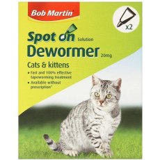 Bob Martin Spot On Wormer Cats & Kittens (4 Tubes)