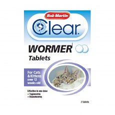 Bob Martin Wormer Tablets Cats & Kittens -2 Tablets