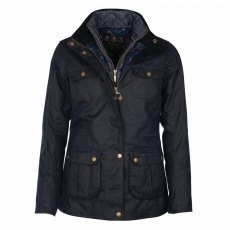 Barbour Chaffinch Wax Navy Jacket Navy