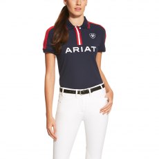 Ariat Ladies New Team Polo Shirt Navy