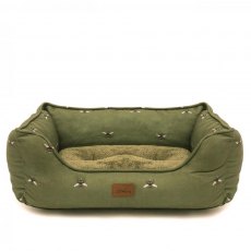 JOULES BEE PRINT BOX DOG BED
