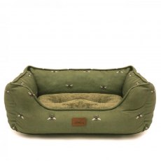 Joules Bee Print Box Dog Bed