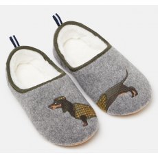 Joules Slippet Felt Mule Applique Slippers Daschund