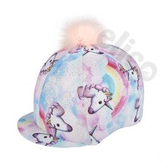 Elico Unicorn Lycra Pastel Skull Cover With Pom Pom