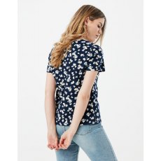 Joules Carley Print Classic Crew Navy Ditsy