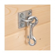 SPRING OR SNAP HOOK CLIP ON WALL PLATE MOUNT