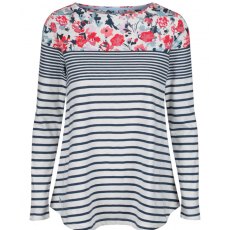 Joules Harbourlight Print Jersey Top Size 10