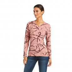 Ariat Womans Bridle Print Long Sleeve T Shirt