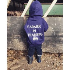 Feathers Country Navy Farmer In Training Hoodie