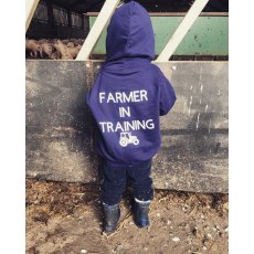 Feathers Country Navy Farmer In Training Hoodie