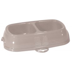 Kerbl Twin Plastic Bowl 2 X 200ml