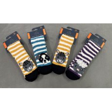 Shires Fluffy Socks Childs Animal Print
