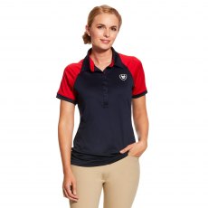 Ariat Team 3 Short Sleeve Polo Womens