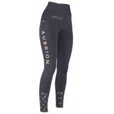 Shires Aubrion Adults Team Riding Tights Black