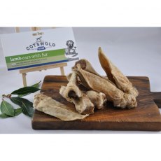 COTSWOLDS RAW LAMBS EARS WITH FUR - 150G