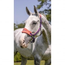 LeMieux Vogue Fleece Headcollar & Rope Set - Papaya