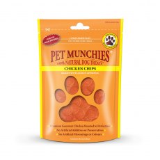 Pet Munchies Dog Treat Chicken Chips - 100g