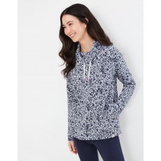 Joules Nadia Print Funnel Neck Sweat (marl Ditsy)