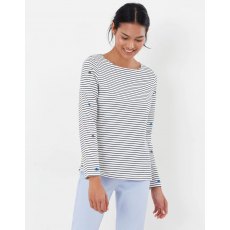 JOULES HARBOUR EMBROIDERED LONG SLEEVE JERSEY TOP