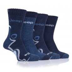 Jeep 4 Pair Performance Boot Socks Mens