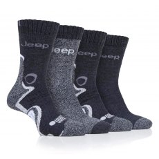 Jeep 4 Pair Performance Boot Socks Mens