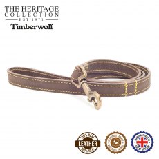 Ancol Timberwolf Leather Lead - 100cm X 1.9cm