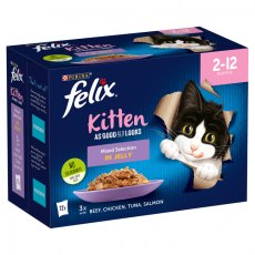 Felix Agail Kitten Pouches - 12 X 100g