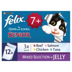 Felix Senior Agail Pouches - 12 X 100g