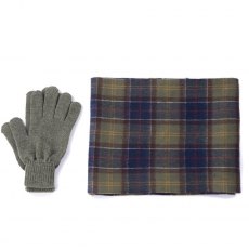 Barbour Tartan Scarf & Glove Gift Set