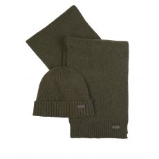 Barbour Carlton Fleck Set Beanie & Scarf